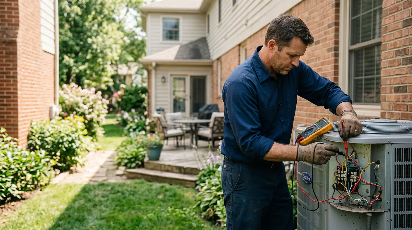 HVAC technician working near Daniels, WV